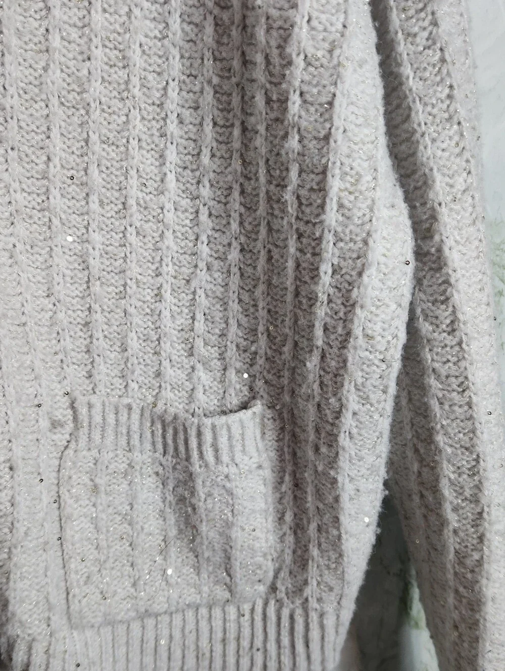 TIME AND TRU Sequin Accent Sweater - Picture 8 of 12